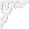 Ekena Millwork Rotherham Architectural Grade PVC Bracket, 5/8"W X 8"D X 8"H BKTP01X08X08RO - alternate 4